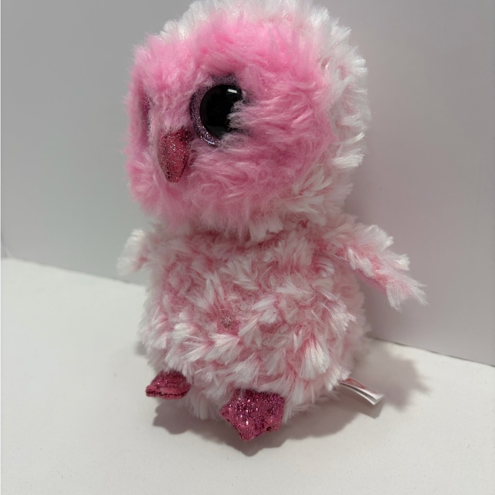 Ty Beanie Boos Twiggy the Pink Owl